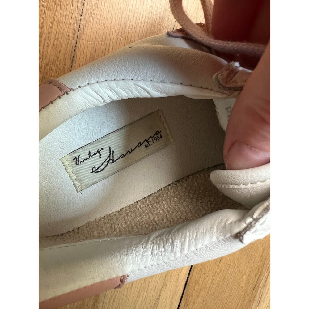 Vintage Havana Denisse 27 White and Baby Pink Star Sneakers Women's 8 - Picture 16 of 16